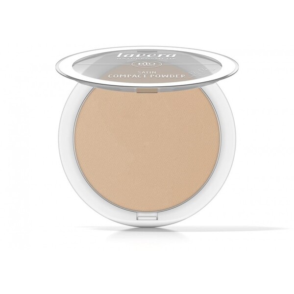 Pudra compacta bio Satin Powder, Tanned 03 - LAVERA