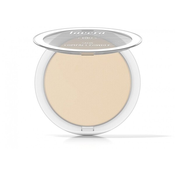 Pudra compacta bio Satin Powder, Medium 02 - LAVERA