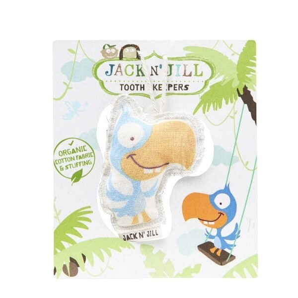 Saculet din bumbac organic pentru pastrarea dintilor de lapte, Tickle - Jack n' Jill