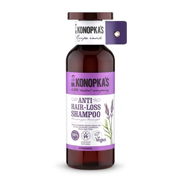 Sampon bio impotriva caderii parului, 500 ml - Dr. Konopka