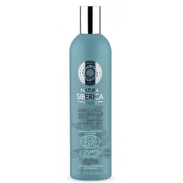 Sampon bio nutritie si hidratare par uscat cu hidrolat de trandafir daurian, 400 ml - Natura Siberica