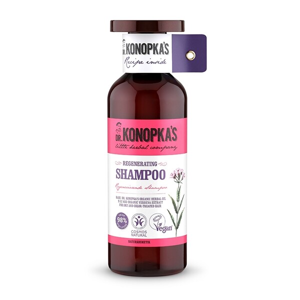 Sampon bio regenerant pentru par uscat si vopsit, 500 ml - Dr. Konopka