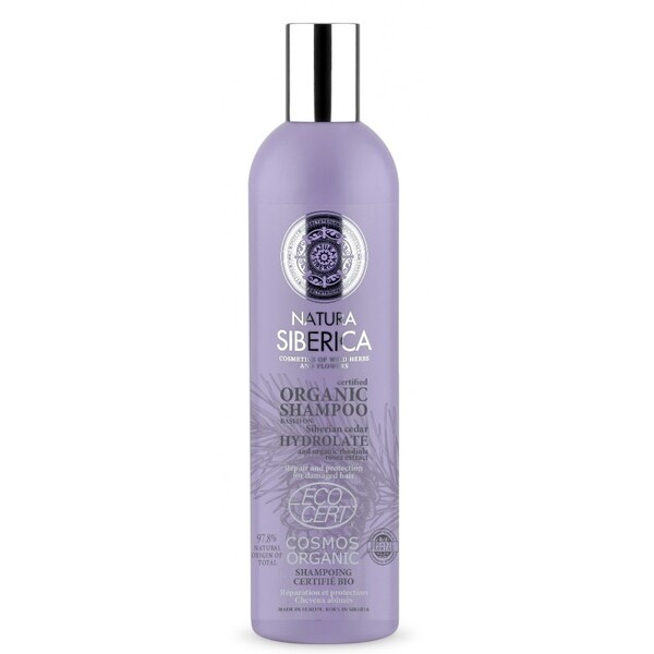 Sampon bio reparator pentru par deteriorat, cu hidrolat de cedru siberian, 400 ml - Natura Siberica