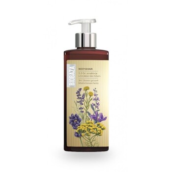 Sampon si gel de dus natural cu ierburi Mediteraneene, 400 ml - BIOBAZA