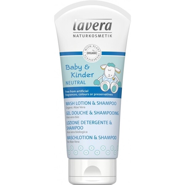 Sampon si gel de dus pentru bebe si copii, fara parfum - LAVERA
