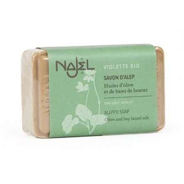 Sapun de Alep cu violete, 100g - NAJEL