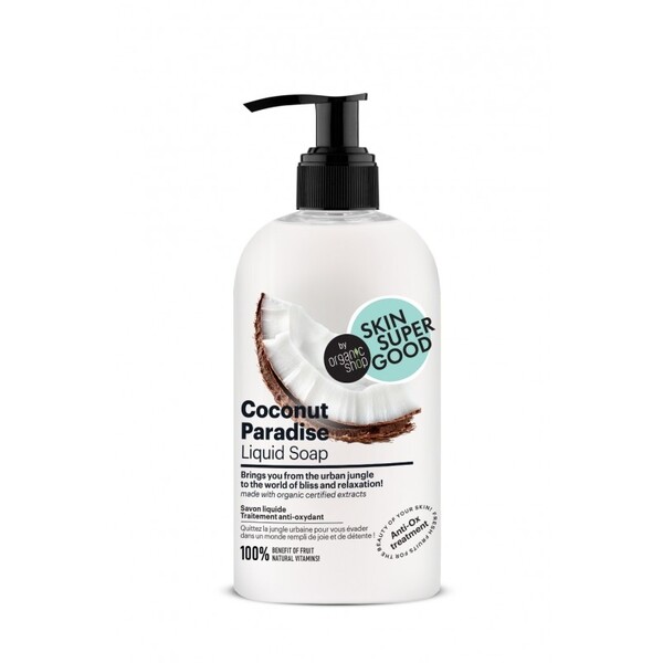 Sapun lichid Coconut Paradise, tratament anti-oxidant, 500ml - Skin Supergood