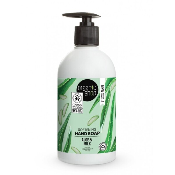 Sapun lichid hidratant cu aloe si lapte Aloe & Milk, 500ml - Organic Shop