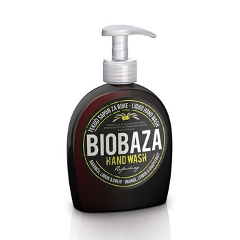 Sapun lichid natural cu portocala, lamaie si grapefruit, 300 ml - BIOBAZA