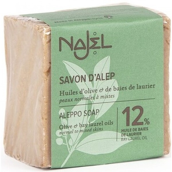 Sapun traditional de Alep cu 12% ulei de dafin, 200g - NAJEL