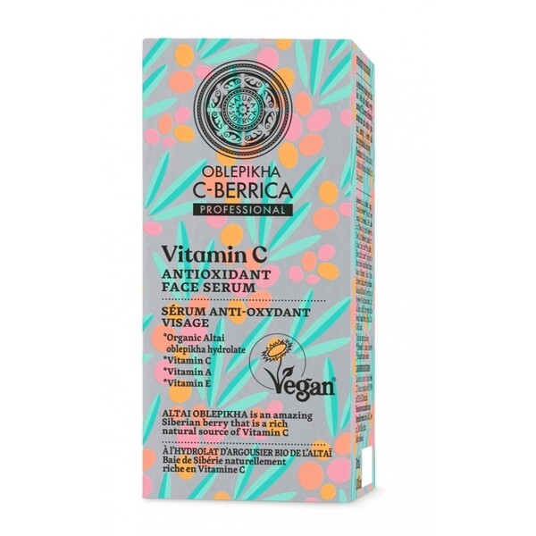 Ser antioxidant iluminator pentru ten cu Vitamina C, 30ml - C-BERRICA