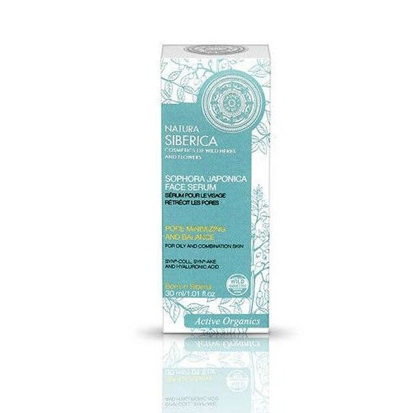 Serum echilibrant cu Sophora Japonica pentru reducerea porilor, ten mixt si gras, 30 ml - Natura Siberica