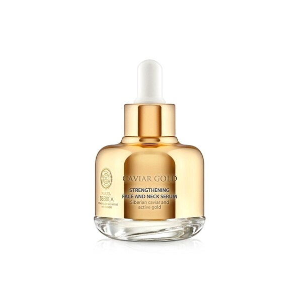 Serum fermitate antiage pentru ten si gat cu aur si caviar, Caviar Gold, 30ml - Natura Siberica