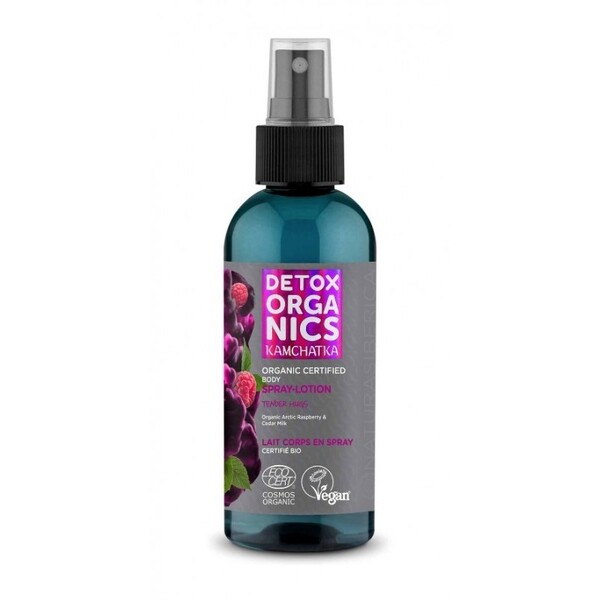 Spray lotiune de corp cu zmeur arctic, 170ml - DETOX ORGANICS KAMCHATKA