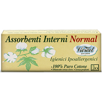 Tampoane NORMAL fara aplicator, 20 buc - VIVICOT PURO COTONE