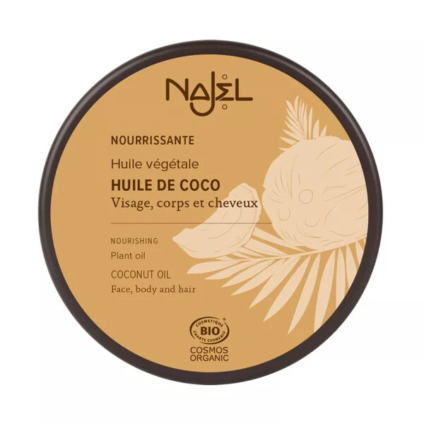 Ulei de cocos certificat organic, presat la rece, 100g - NAJEL