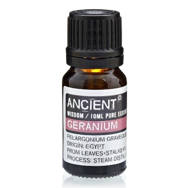 Ulei esential de Geranium (Pelargonium Graveolens), 10ml - Ancient Wisdom