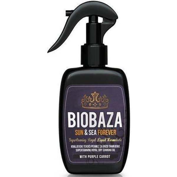 Ulei natural de plaja pentru bronz intens, 250 ml - BIOBAZA
