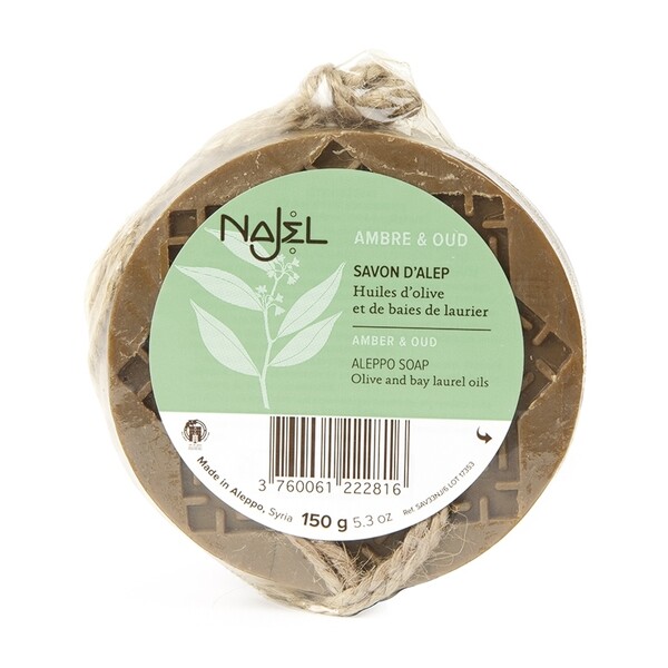 Sapun de Alep oriental cu ambra si lemn de agar (oud), 150g - NAJEL