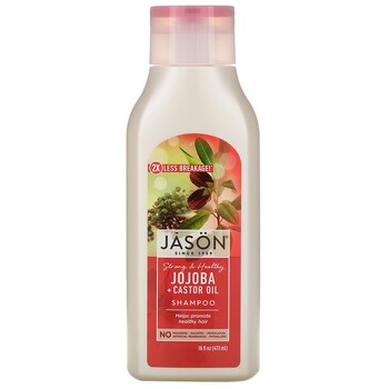 Sampon pt par puternic si sanatos cu jojoba si ulei de ricin, Jason 473 ml
