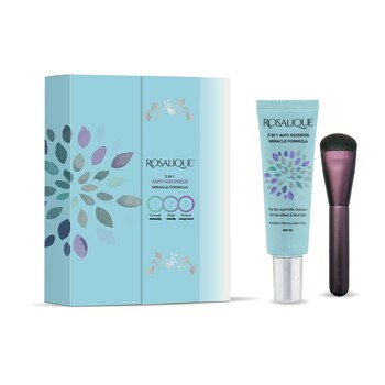 Set cadou Rosalique 3 in 1 Spf 50 + pensula fond de ten 