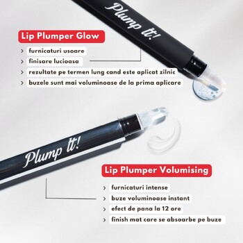 Duo Lip plumper, Volumising si Acid Hialuronic, Plump It 2 buc.